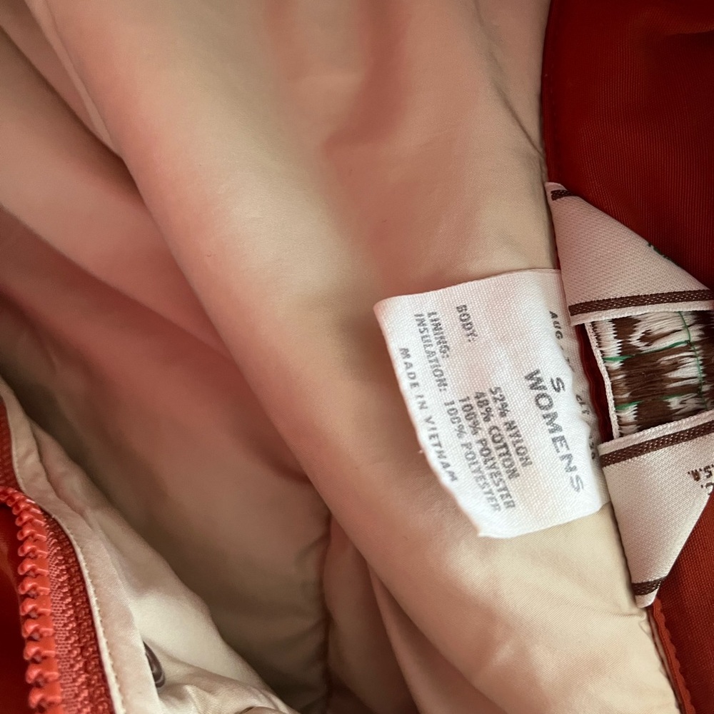 REI Burnt Orange Puffer Jacket - Picture 4 of 4